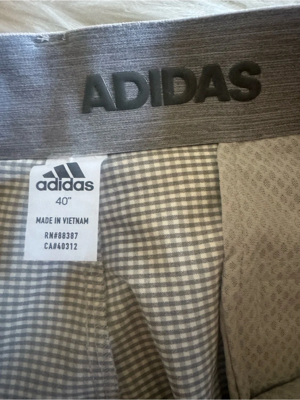 adidas ultimate 365 Men's Light Gray and white Shorts
